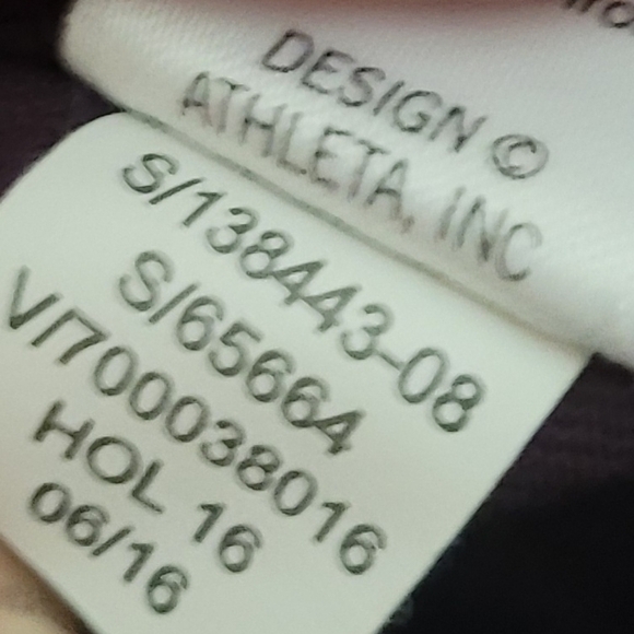 Athleta High Waisted Metro Leggings W/ Front & Back Pockets Plum Size XS - Picture 10 of 13